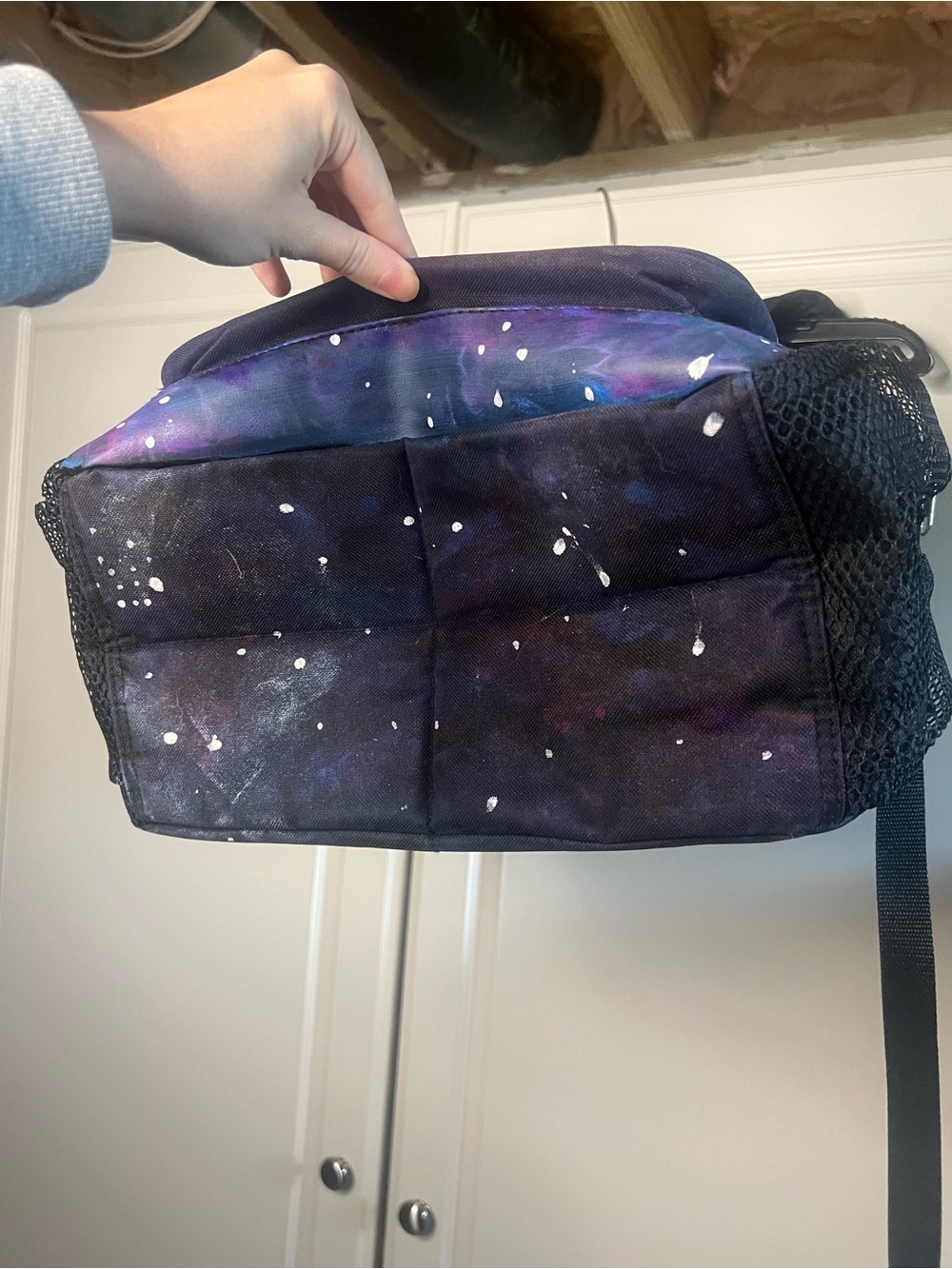 Hand Painted Galaxy Rhinestone Backpack - Picture 16 of 16